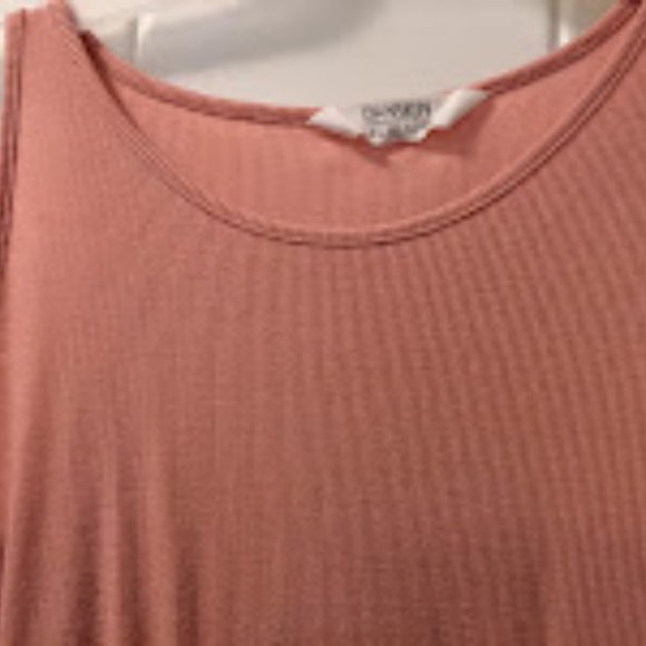 Danskin Ribbed Tank - Salmon - Picture 2 of 2